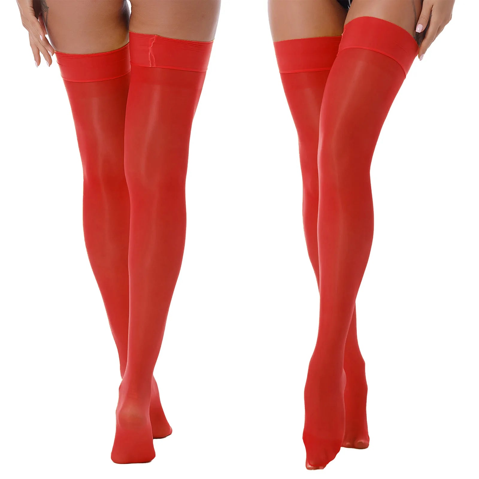 Over-Knee — Glossy Thigh-Highs