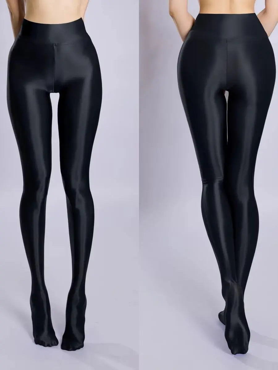 Liquid Sheen — Glossy Leggings